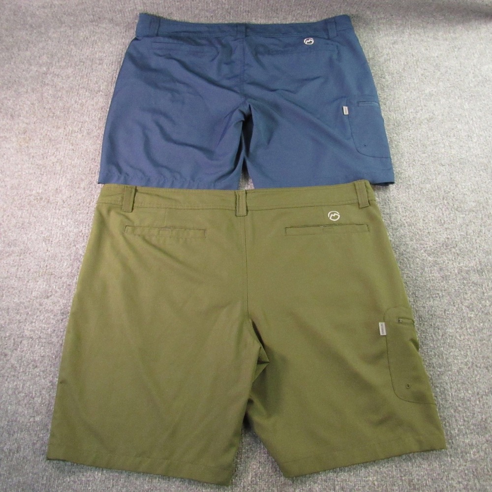 Magellan Shorts Mens 44x9 Blue Green Outdoors Fish Gear Water Repellent Lot of 2 - Picture 3 of 16